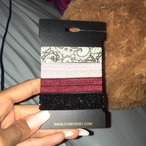forever 21 pony tails or bracelets!